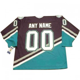 Anaheim Ducks Mighty Ducks Custom CCM Throwback Authentic Shirt - Mannen